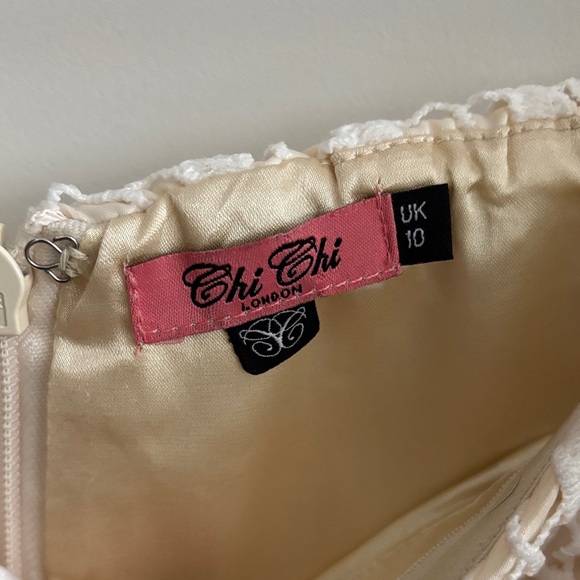 Chi Chi London Cream Lace Dress - Picture 2 of 8